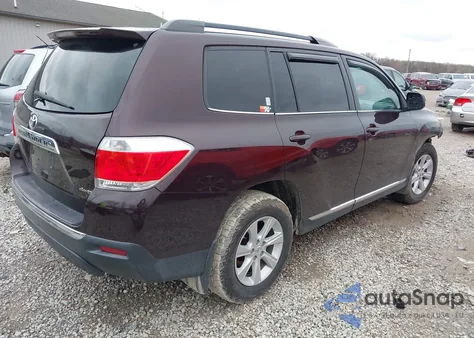 2013 Toyota Highlander Se V6 z USA, uszkodzony, nr VIN 5TDBK3EH9DS189866